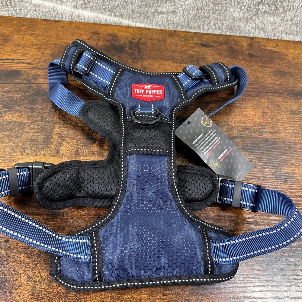 NEW Sz L Tuff Pupper Metro Harness Reflective Padded Adjustable Dog Harness